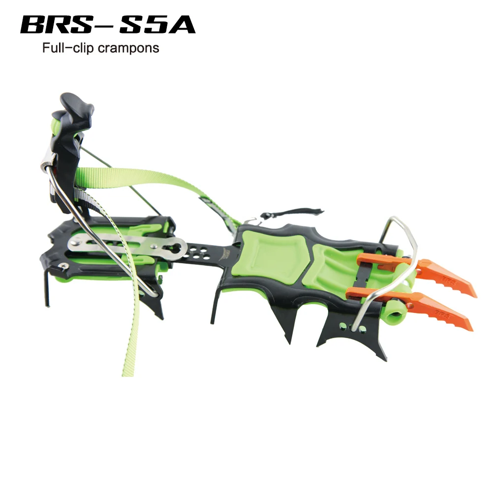 14 зубов Нескользящие скалолазание Открытый полный зажим скобы марганцевая сталь