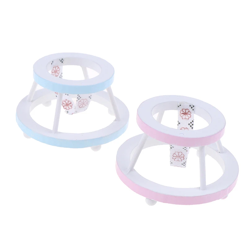 

1:12 Dollhouse Miniature Wood Baby Walker Model Toys Furniture Accessories New~