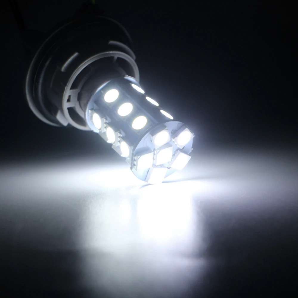 50 шт. P21W 24V Белый 5050 24 SMD светодиодные лампы 1156 BA15S 1157 BAY15D P21/5 W BA15D авто автомобиль грузовик поворотник стоп стояночный фонарь