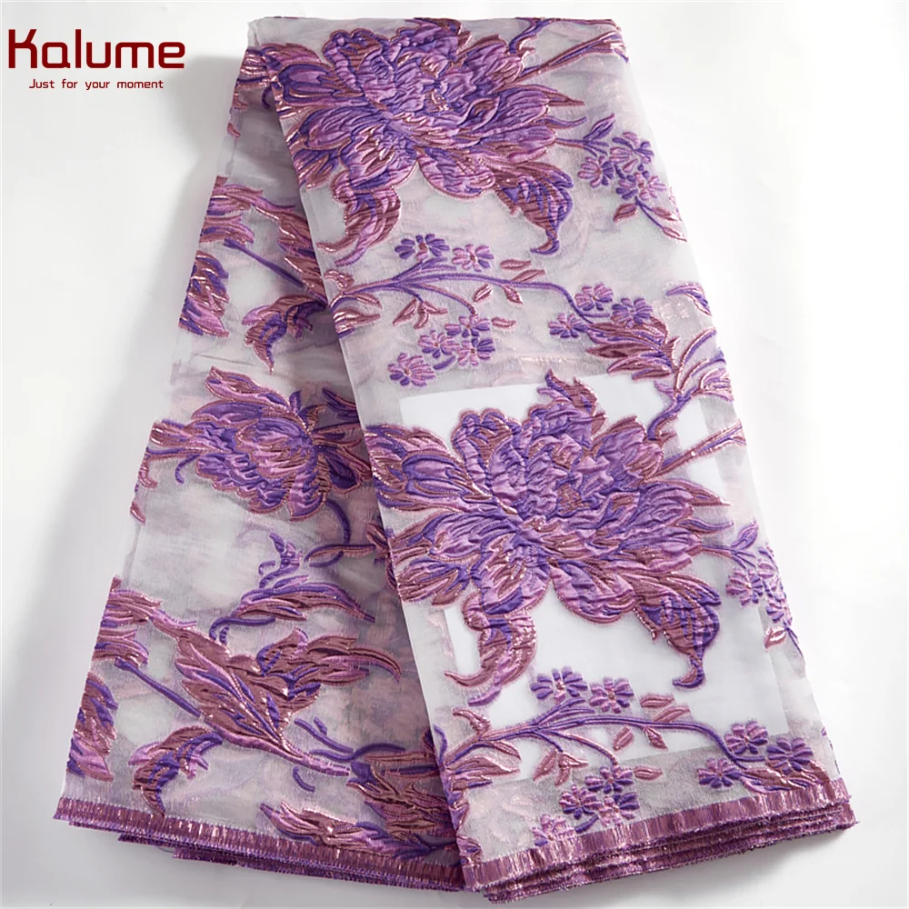 

Kalume парчовая африканская позолоченная кружевная ткань 2021 нигерийская жаккардовая ткань пятнистая кружевная ткань для свадебного платья «...