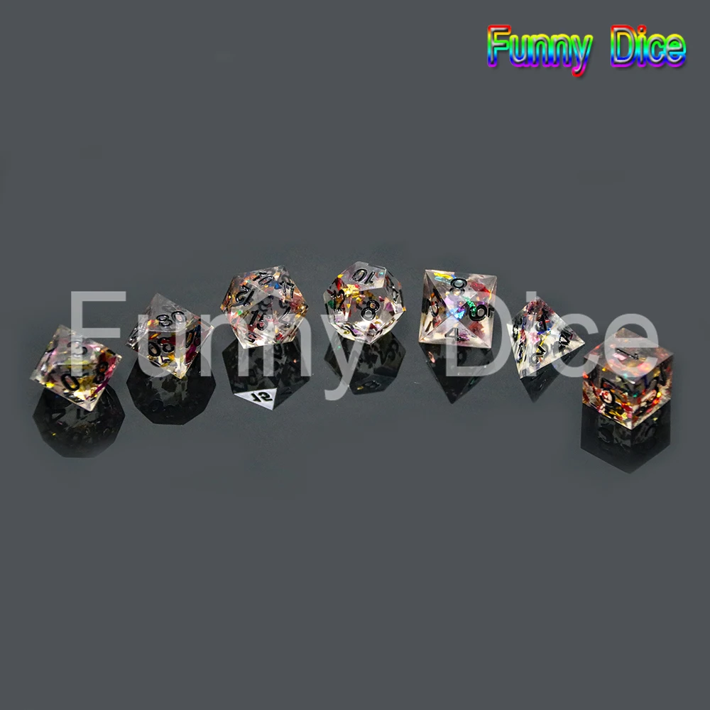 Высший сорт ручной работы Красочные острые края и красивые кости набор 7