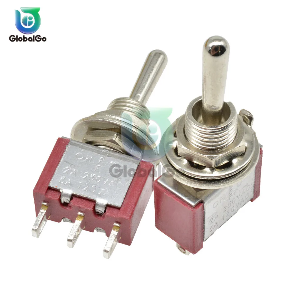 MTS-103 Mini автоматический переключатель 3Pin ON-OFF-ON 13*8MM 125V/5A 250V/2A 125V/6A 250V/3A 1/4 Inch