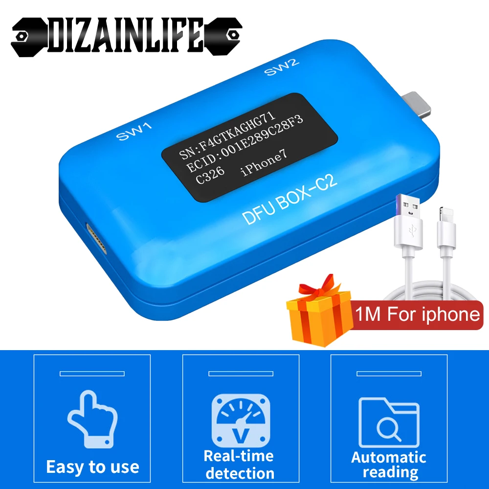 Плата JC DFU BOX C2 восстанавливающая перезагрузку универсальная для DCSD-кабеля Enter IOS SN