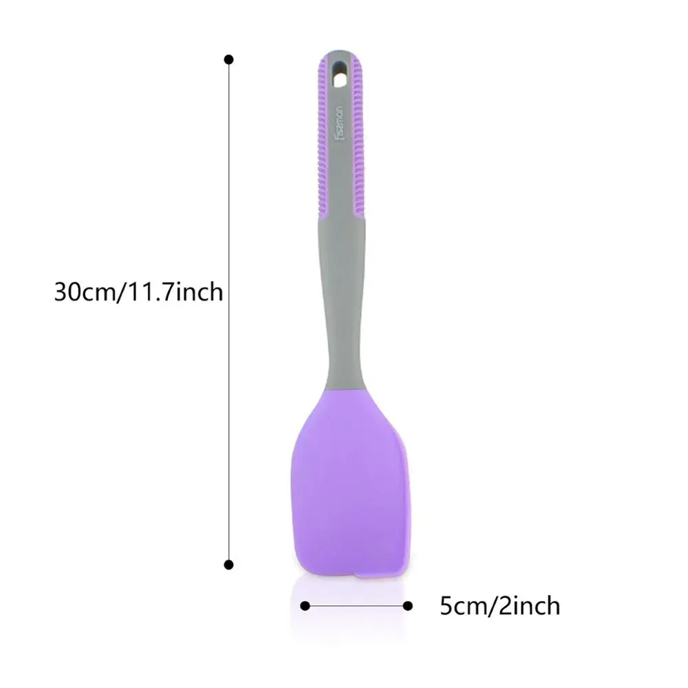 Кухонная силиконовая лопатка Fissman для крема масла торта скребок смешивания теста
