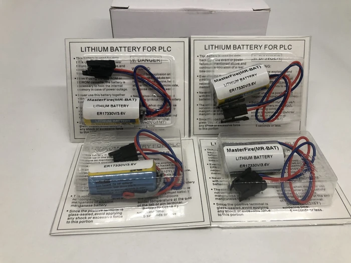 MasterFire 4 шт./лот Оригинальный ER17330V MR BAT CNC 3 6 V 1700mah PLC литиевая батарея для Mitsubishi ER17330V/3