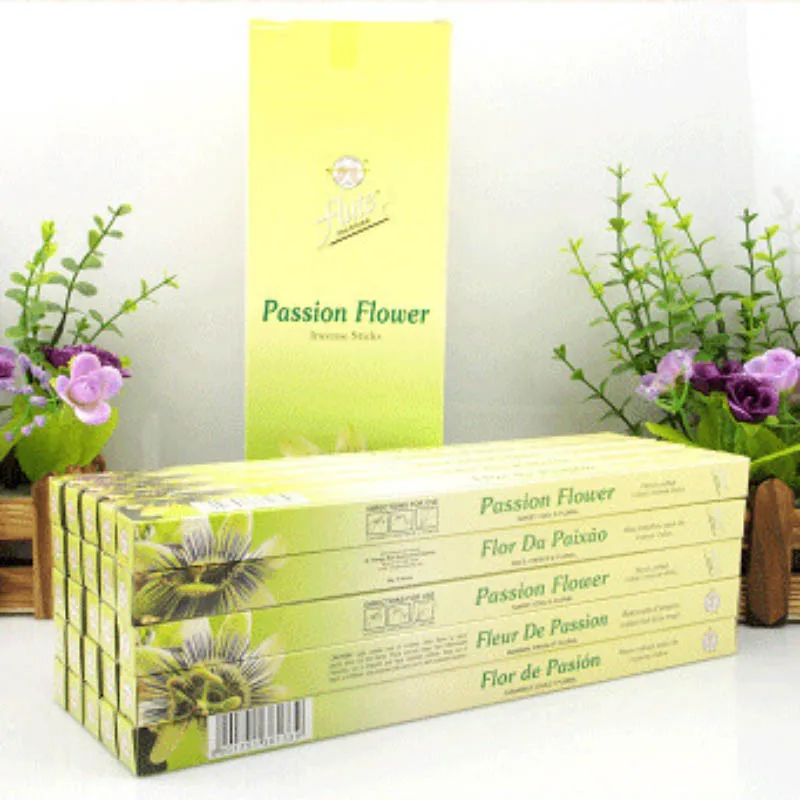 Passion Flower Флейта 200 палочки/упаковка Цитронелла ароматизатор травяные Порошковые палочки ладан ручной прокатки из индийского сжигания в офисе для медитации - Аромат: Passion Flower