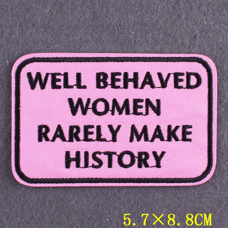 

GIRL Power Patch Letters Patches For Clothing Stickers Iron on Embroidered Patches On Clothes Stripes DIY Badges On Backpack
