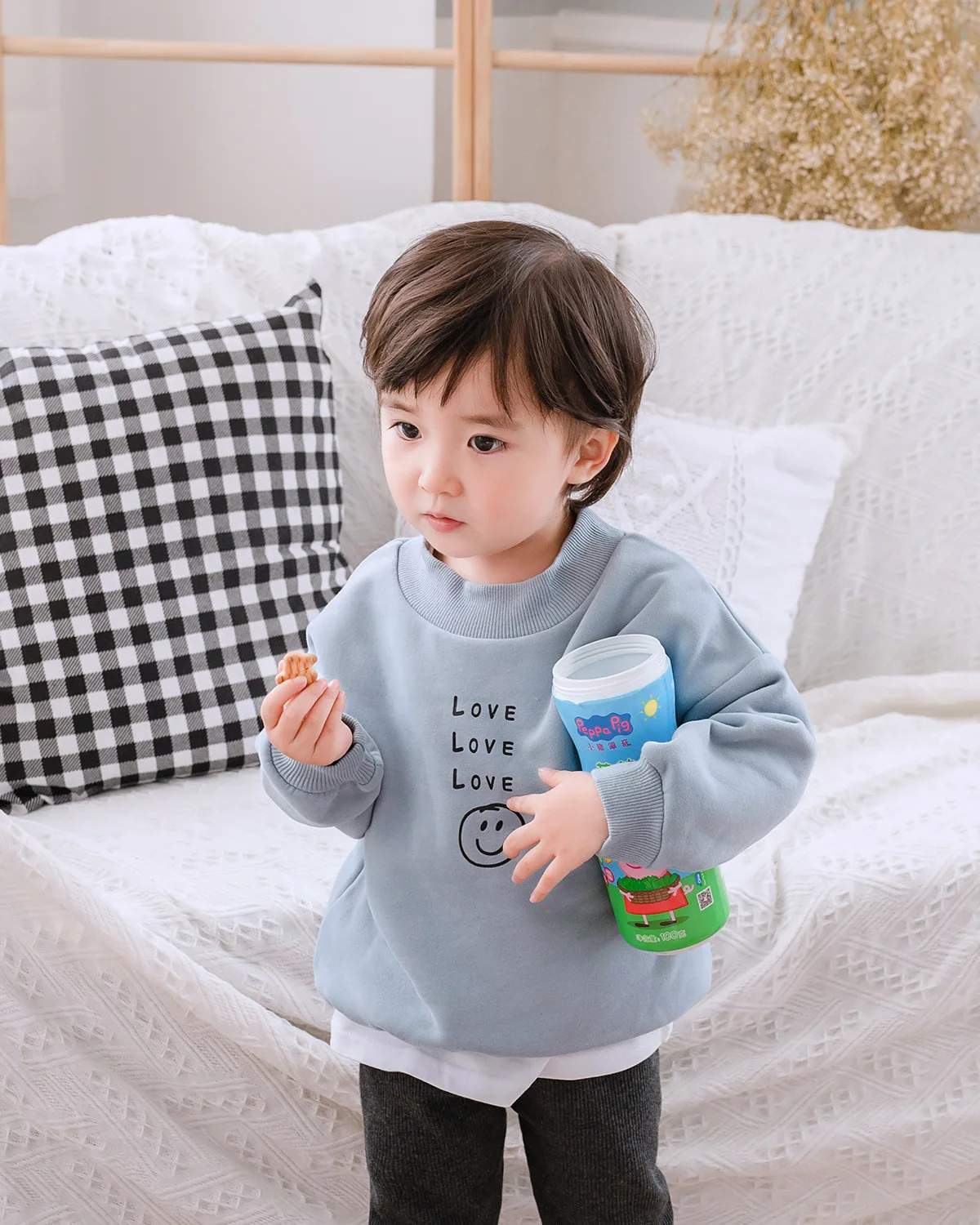 Одинаковая одежда для всей семьи Свитера мальчиков и девочек на осень зиму