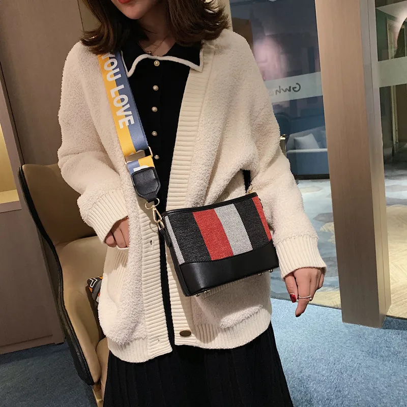 Маленькие сумочки DikizFly со вставками новинка 2019 сумки через плечо модная женская