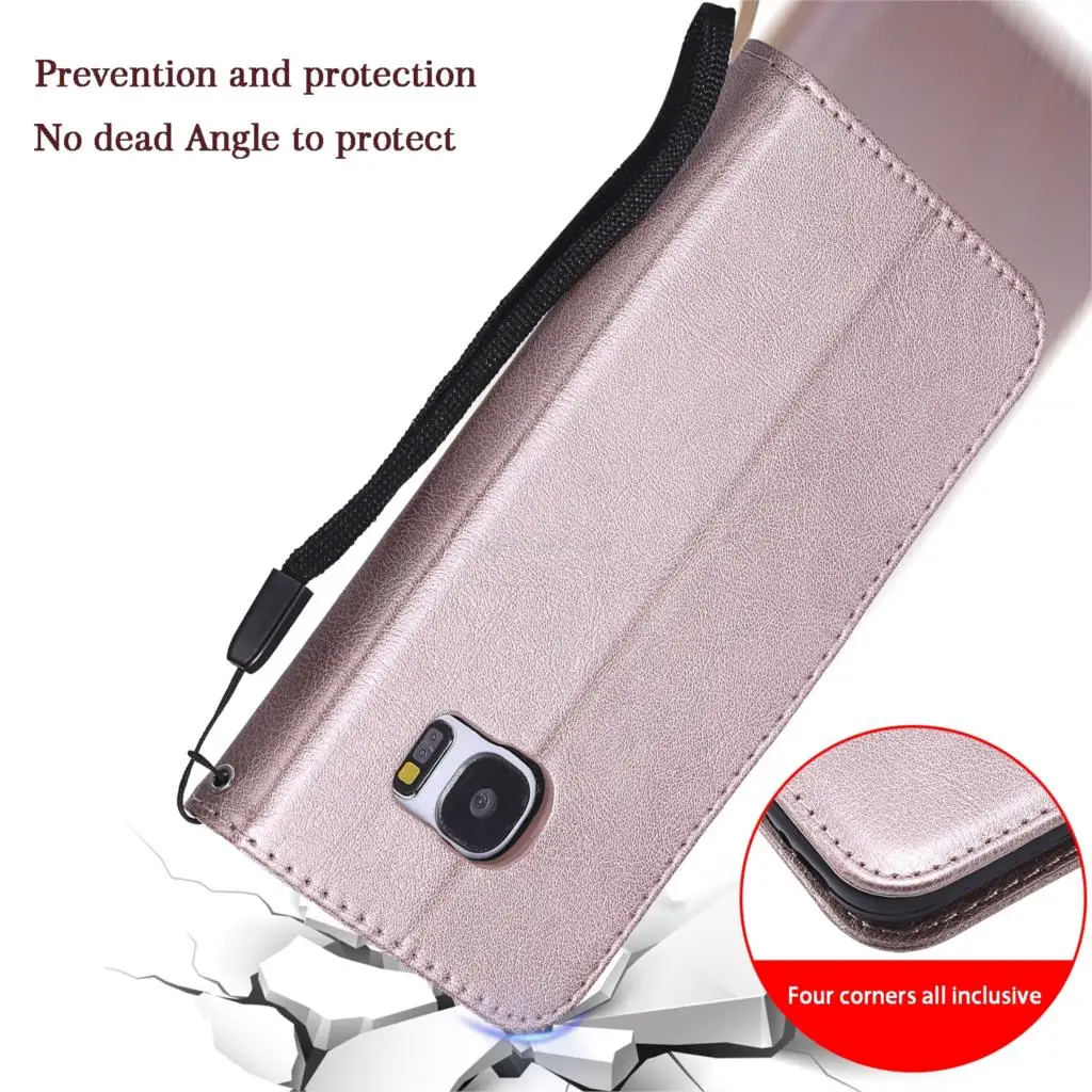 Кожаный чехол для телефона Samsung Galaxy S21 FE S5 S6 S7 S 7 Edge S8 S9 S10 S20 плюс S20FE SM-G930F откидная