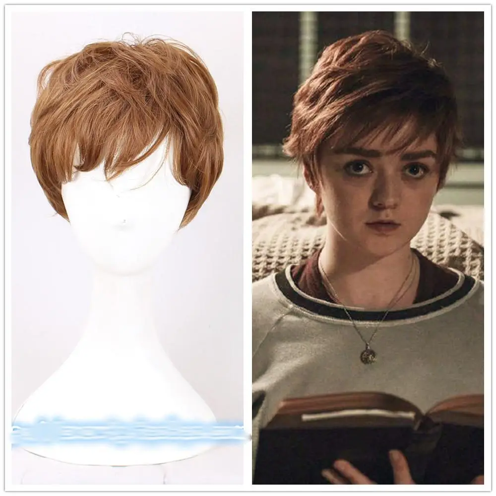 

Wolfsbane Wig From the Film The New Mutants Short Synthetic Hair Cosplay Costume Wigs + Wig Cap