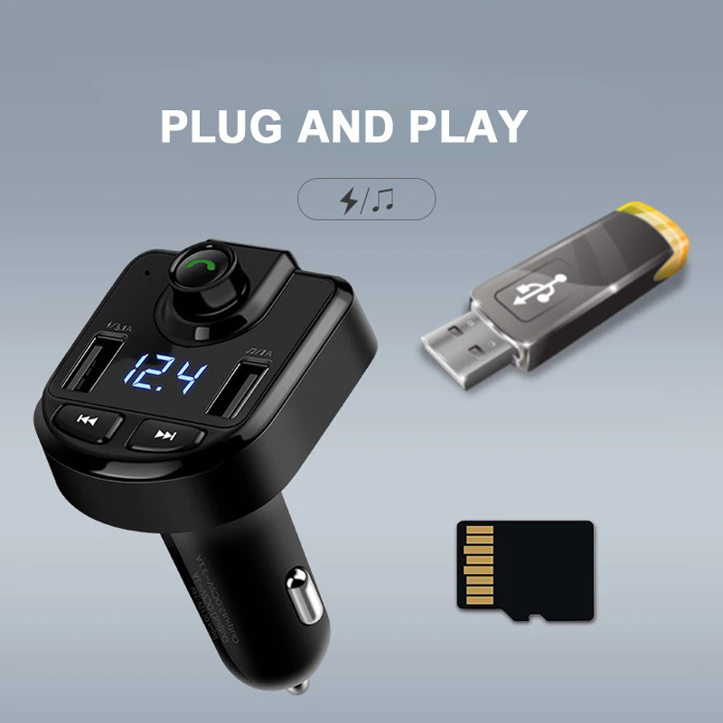 BT36 Bluetooth MP3-плеер U диск 3.1A быстрое двойное USB зарядное устройство адаптер питания