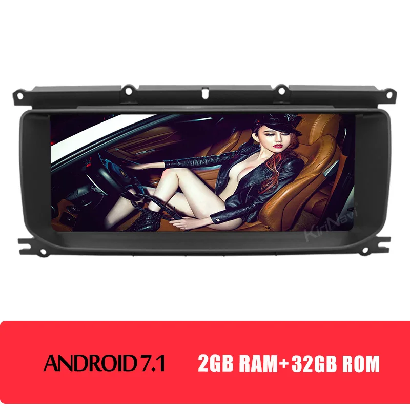 android car radio KiriNavi 10,2" Android 7,1 Автомобильная магнитола для Land Range Rover Evoque автомобильный Dvd мультимедийный плеер Авто gps навигация 2012- wifi - Цвет: android car radio