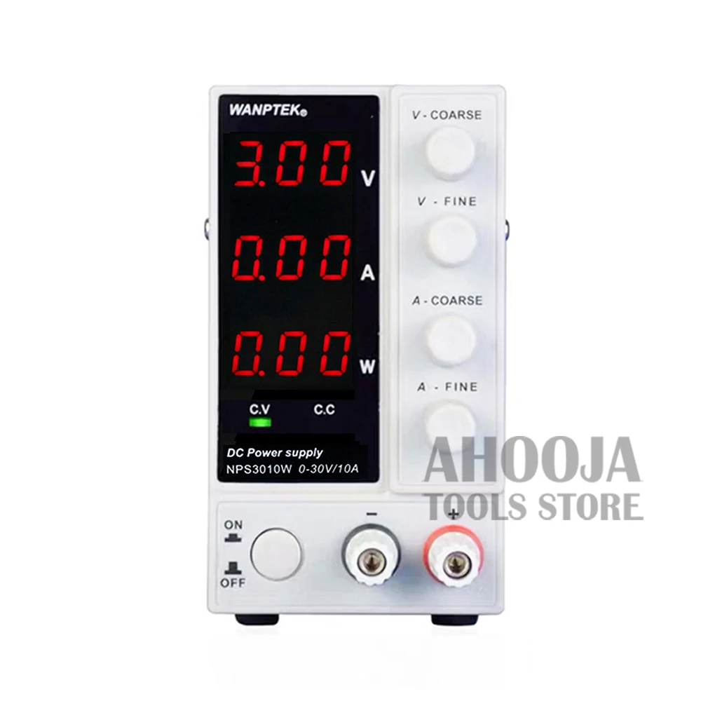 NPS3010W три-окна Дисплей Мини DC Питание 30V 10A одновременно Дисплей s Напряжение тока и Мощность лаборатории Тесты