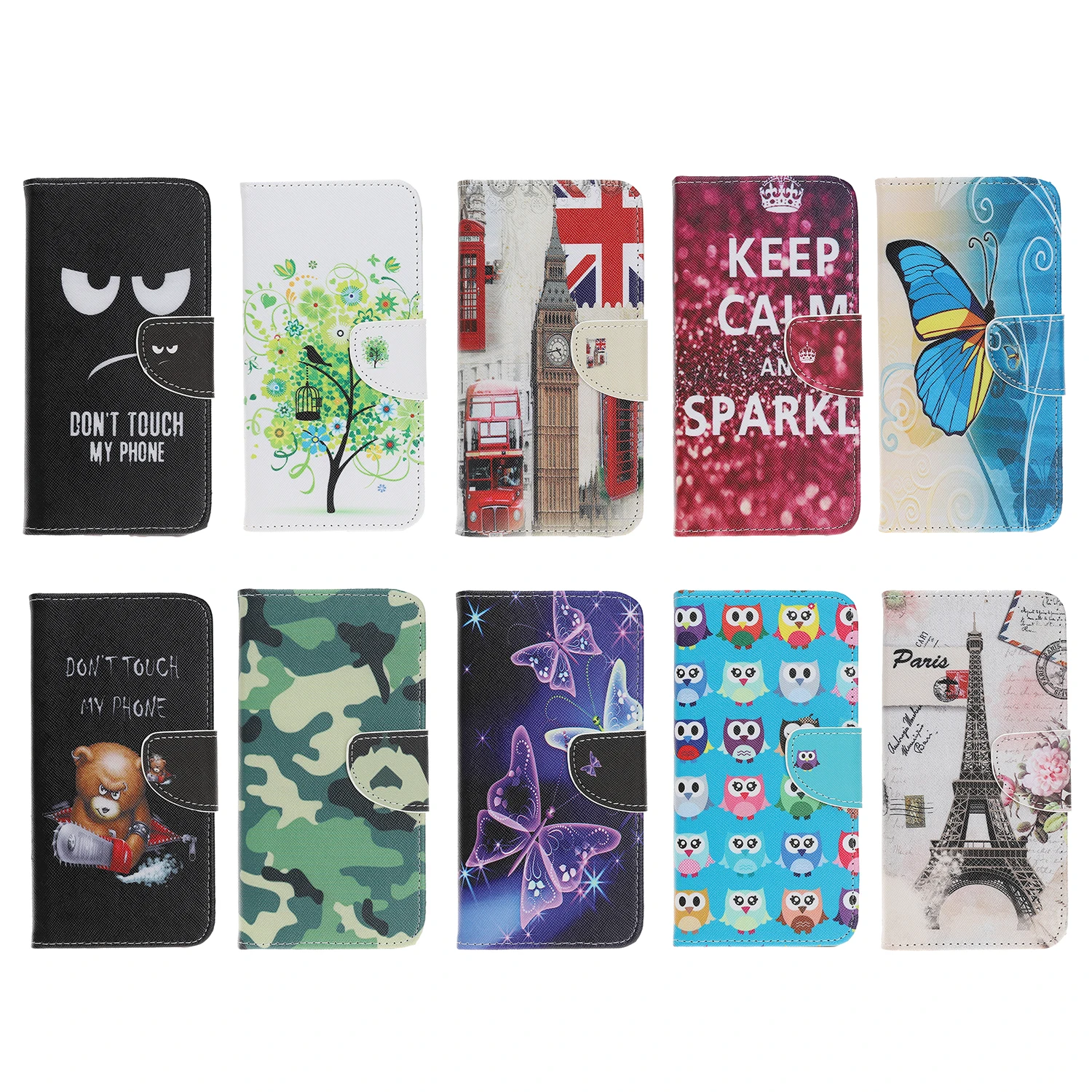 

Fashion Wallet Leather Case for Samsung Galaxy Xcover 5 A72 A71 A52 A51 A42 A32 A12 Shockproof Folded Stand Full Cover Phone Bag