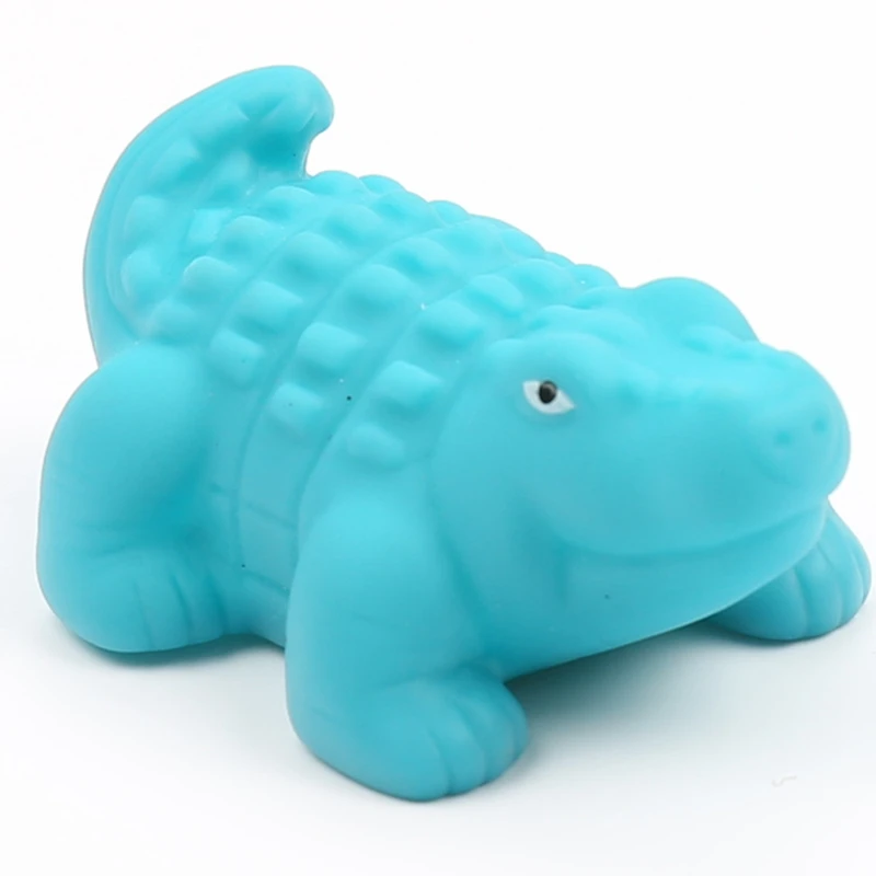 ZWX147-05 Детская игрушка для ванной, игрушки для ванной, для детей, мультяшная резиновая утка, пляж, забавные кавайные животные, водный бассейн, милая желтая утка, Детские Игрушки для ванны - Цвет: ZWX147-05