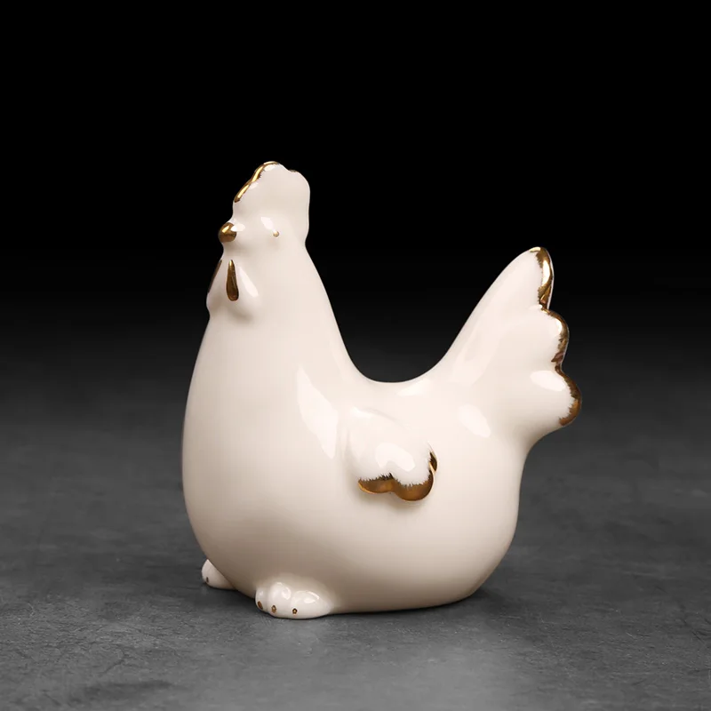 Minimalis керамические куриные цыплята абстрактные украшения ремесла для животных