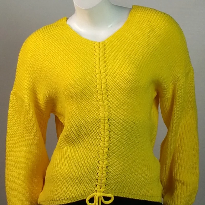 

2021 Spring New Arrival Elegant Woman Knitted Sweater Pullovers Long Sleeve Letter Print Fashion Loose Tops