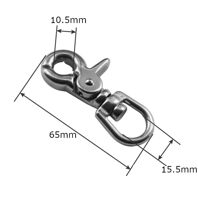 Застежка крючок из нержавеющей стали 316 быстросъемный для сумки мужчин и
