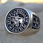 Мужское кольцо в стиле хип-хоп, с вырезанными буквами в виде Римского солдата