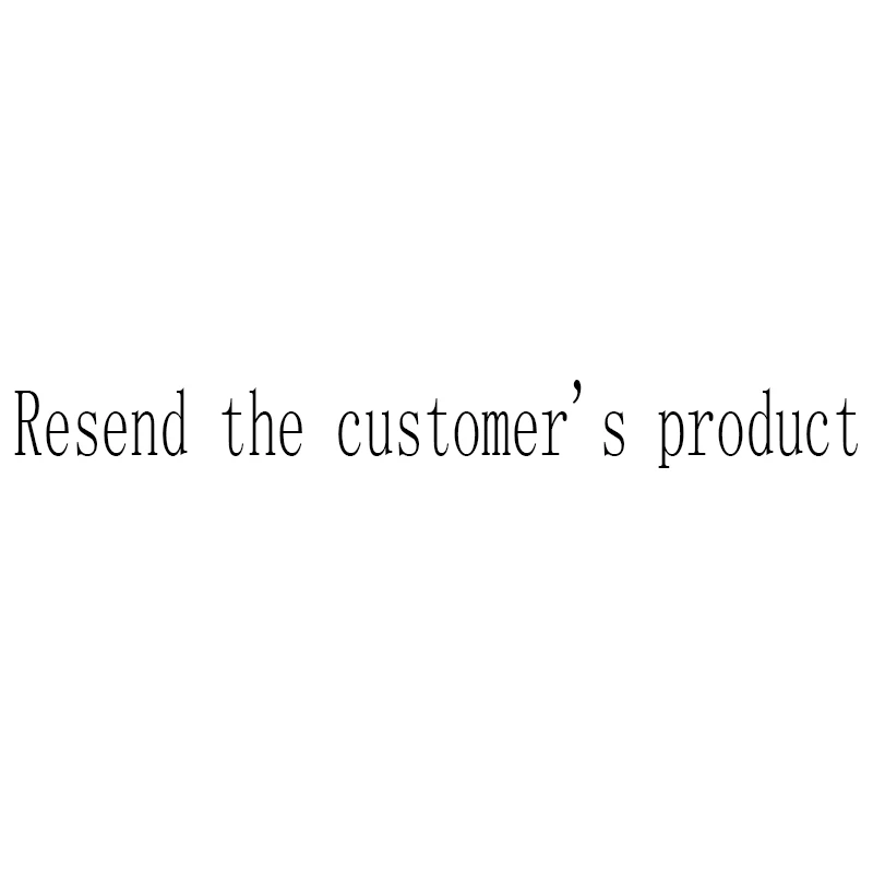 

Goods re-sent to customers