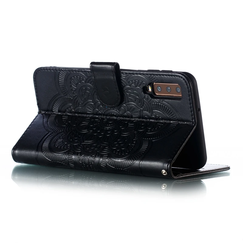 

Mandala Flower Flip Case For Samsung Galaxy A01 A51 A71 A21S A31 A81 A70S A40 A20 A10 A6 A7 A8 2018 PU Leather Wallet Cover Case