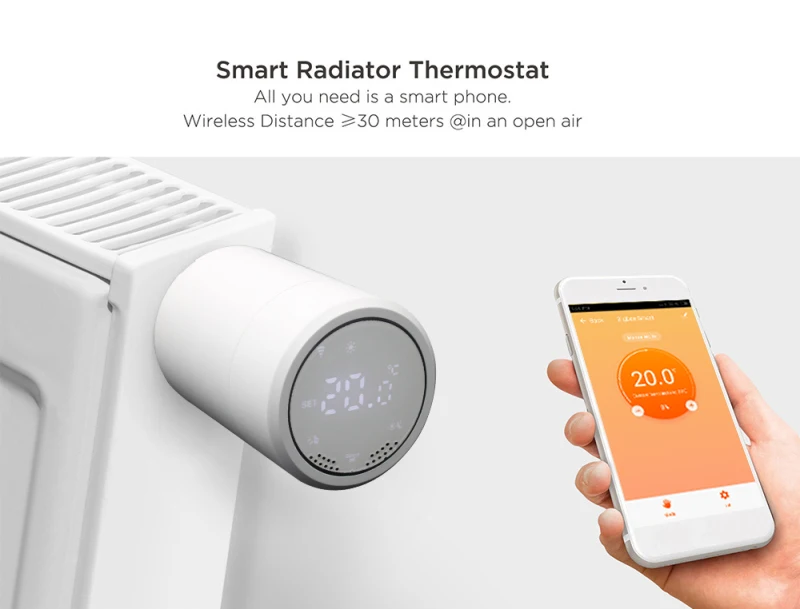 Термостатический клапан радиатора Tuya ZigBee 3 0 домашний термостат-нагреватель с