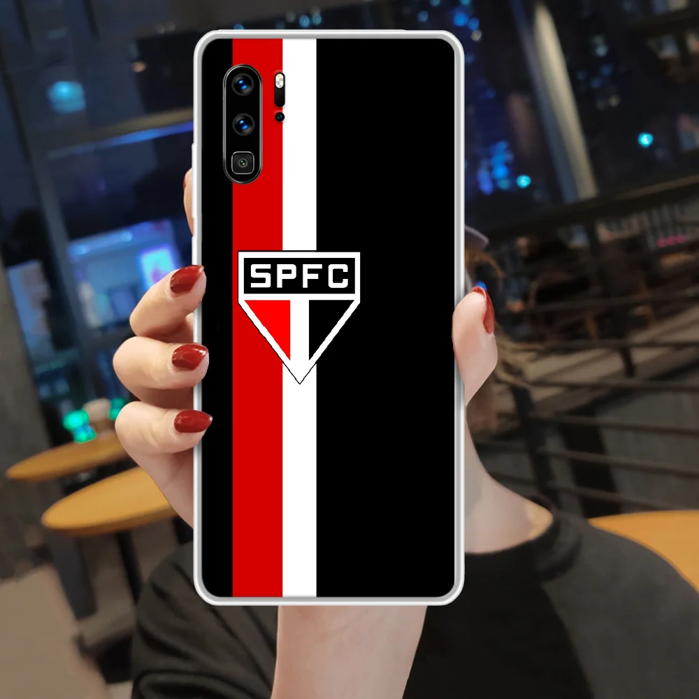 

Sao Paulo Futebol Clube Phone Case hull For HUAWEI p 8 9 10 20 30 40 smart Lite 2017 19 Pro Z transparent shell luxury prime tpu