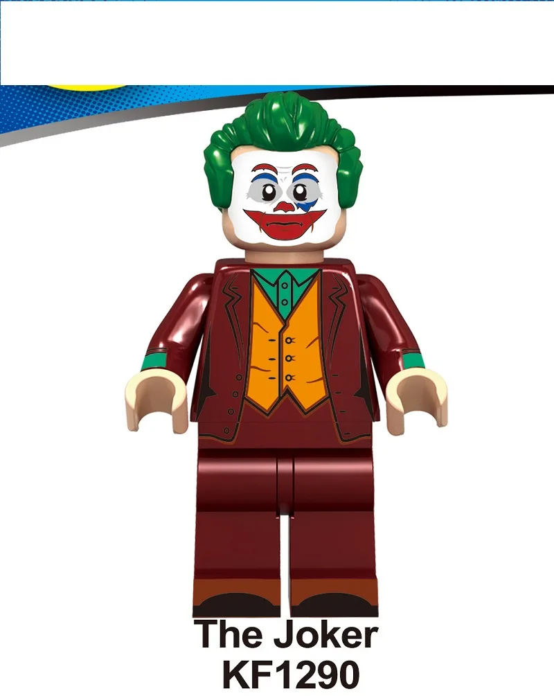 

Famous Movie Heroes Building Blocks Bricks Joker Clown Pennywise Redux Freakazoid Model Figures Childraids Educational Toys Gift