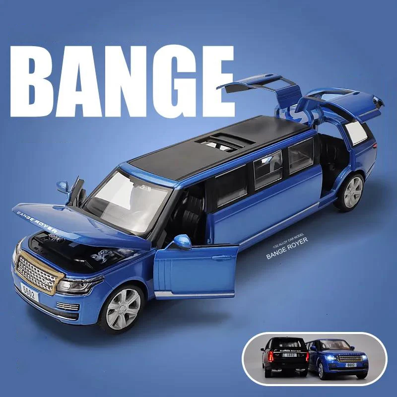 Литая модель автомобиля LAND ROVER Range rover металлическая удлиненная лимузина из