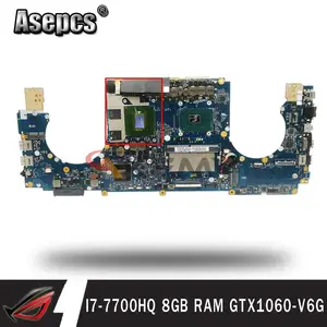 s5vm for asus rog s5v gl502vml gl502vmk gl502vm laptop motherboard gl502vmz notebook mainboard i7 7700hq cpu 8gb ram gtx1060 v6g free global shipping