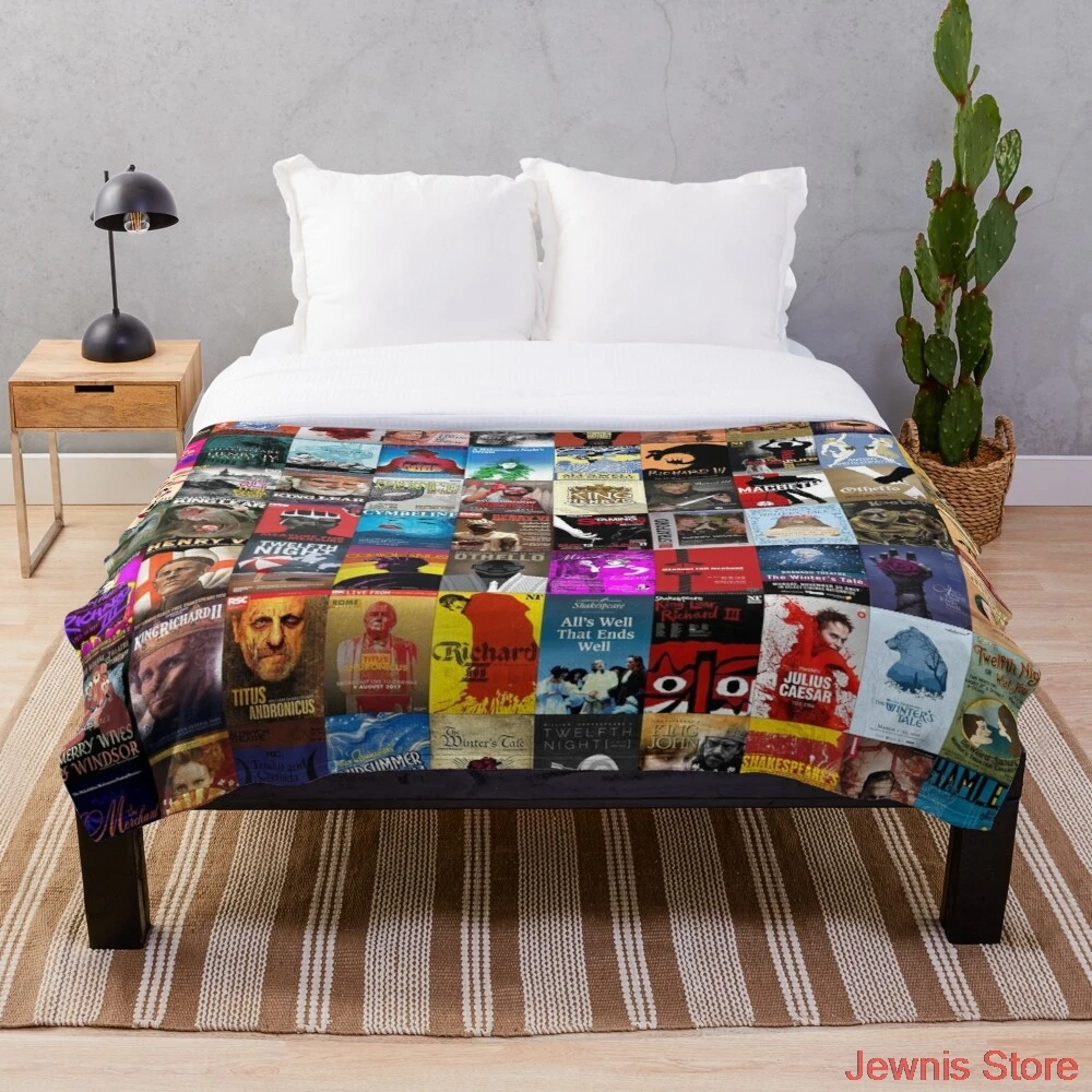 Шекспир играет одеяло флисовое художественное Печать детское теплое покрывало