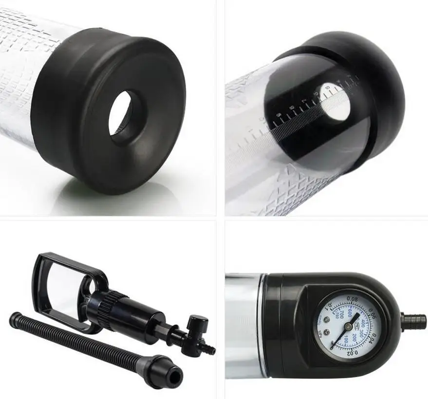 Манометр насос для пениса цилиндр увеличения Мужская Мастурбация Задержка