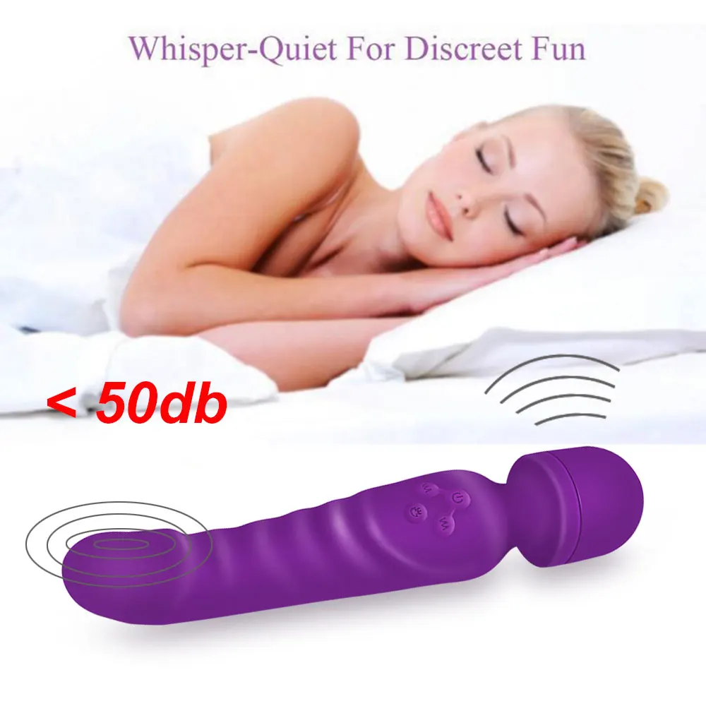 Двойной вибратор с подогревом AV волшебная палочка секс-игрушки для взрослых