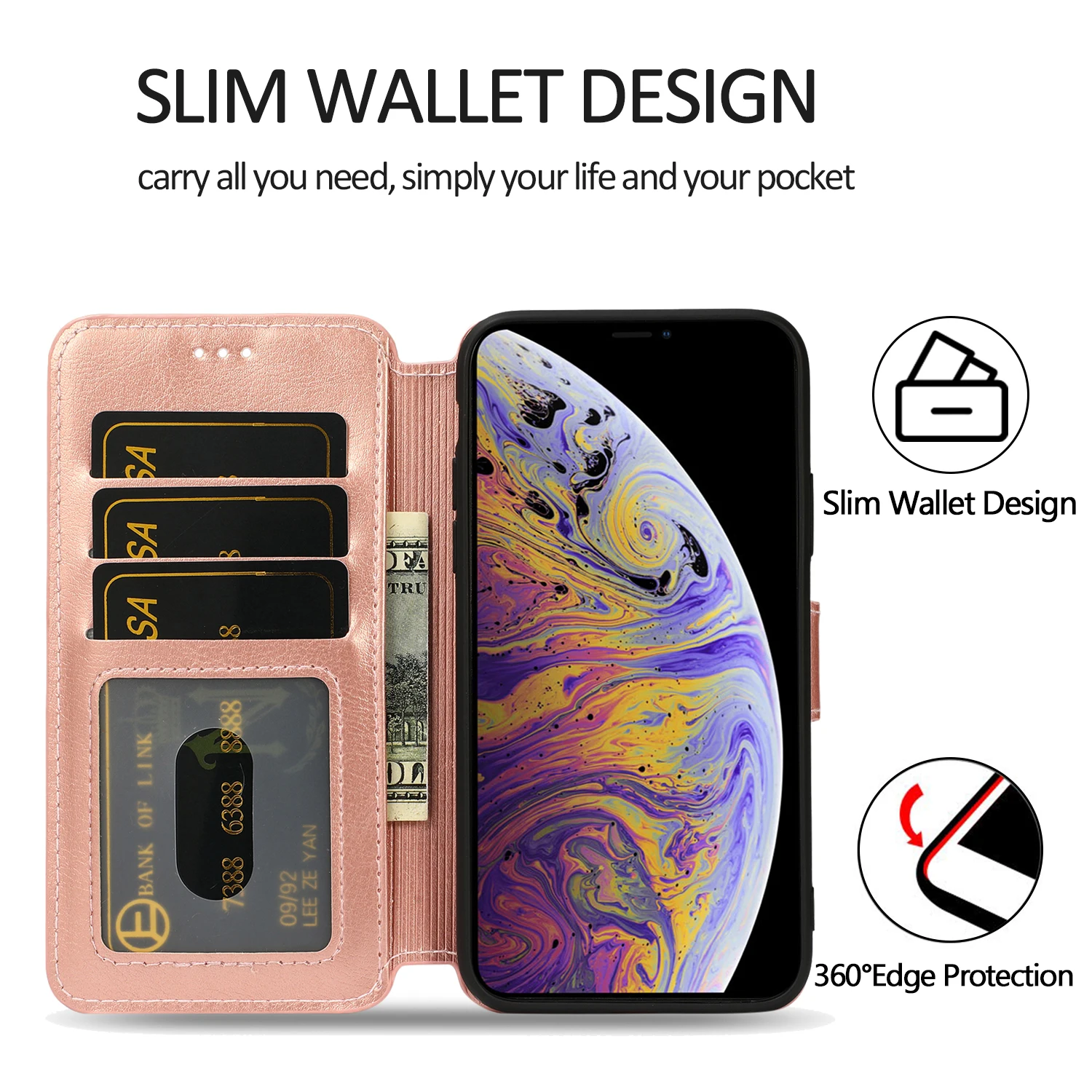 Тонкий чехол-кошелек для Redmi 8A 7 6A Note 8 6 5 Pro, флип-чехол из искусственной кожи, деловой чехол держатель для карт, чехол-подставка для Xiaomi 9 Coque