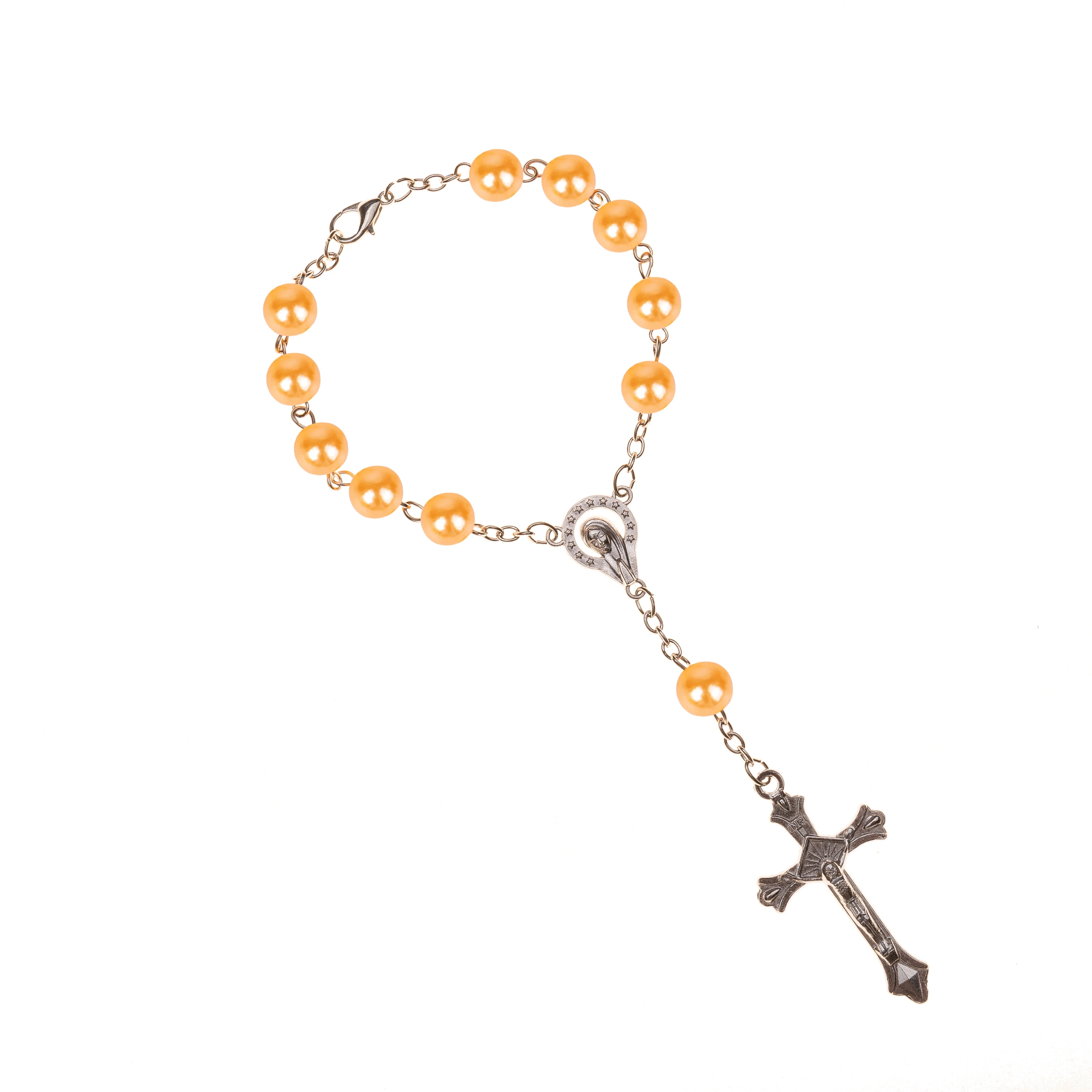 Бесплатная доставка 10 шт. католические четки ожерелье стеклянные бусины