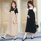 Платья на бретелях 2022, Комбинезоны для беременных, платья на бретелях, Одежда для беременных, летние платья для беременных