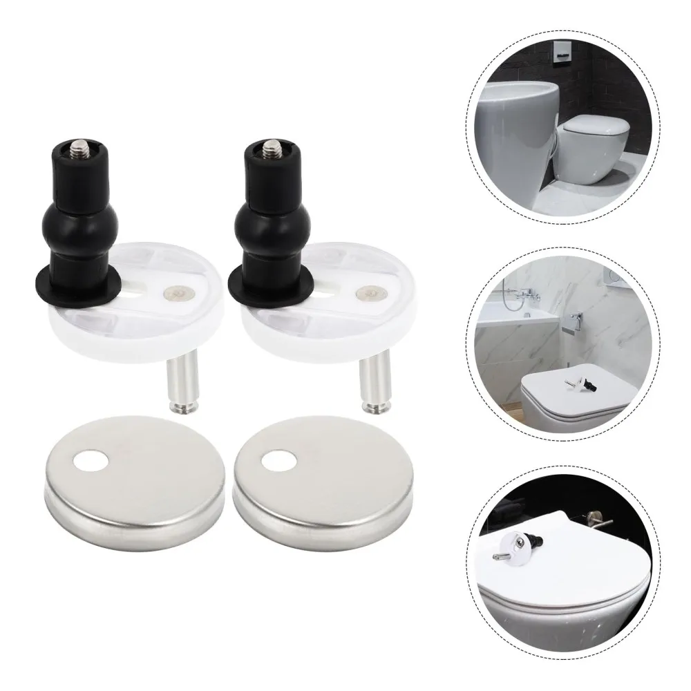 

1 Set/2pcs Toilet Seat Hinges Toilet Seat Fittings Toilet Universal Fasteners
