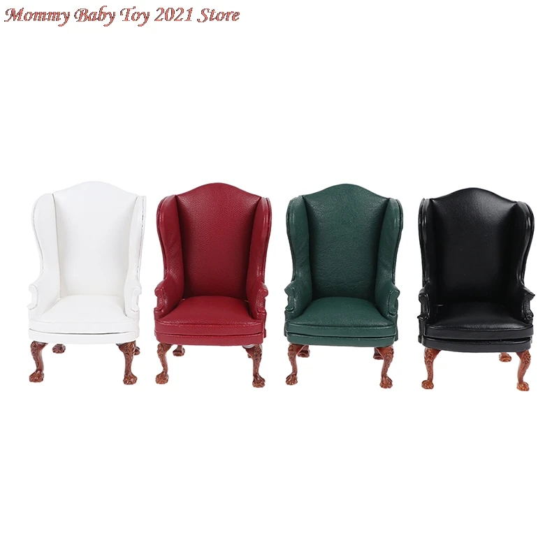 

1:12 Dollhouse Mini Furniture Miniature Rement Doll Accessories Leather Sofa With Pedal 1:12 Dollhouse Toys Decoration