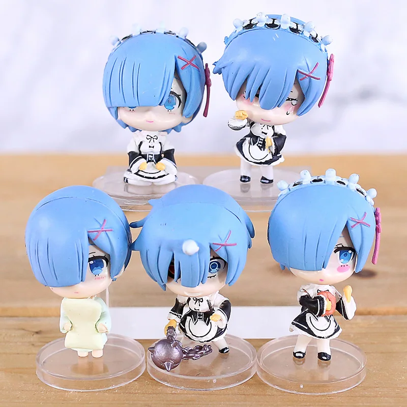 ПВХ Фигурки Re:ZERO начинающие жизнь в другом мире Rem Q 5 шт./компл. | Игрушки и хобби
