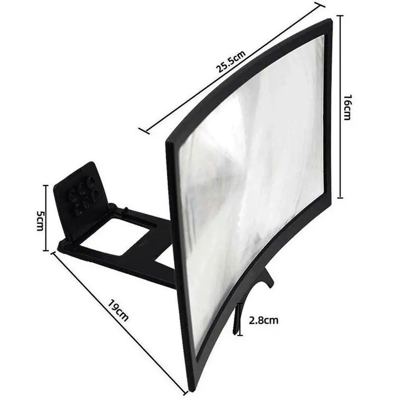 Увеличитель для экрана телефона изогнутый расширенный 12 дюймов 3D | Мобильные