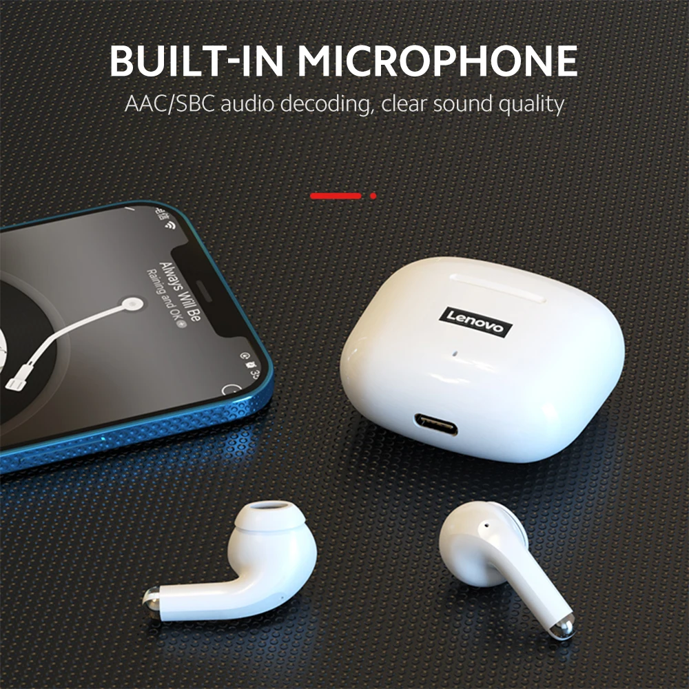 TWS-наушники Lenovo LP40S Беспроводные с поддержкой Bluetooth 5 0 | Электроника