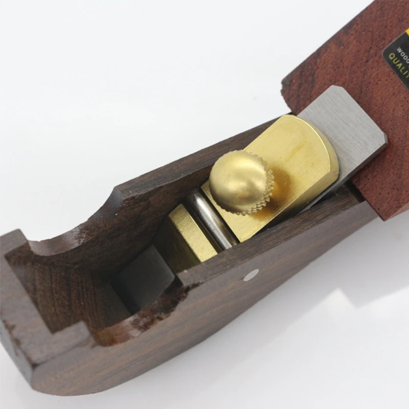 

Black Sandalwood Mini Hand Plane Wood Planer Steel Blade Woodworking Hand Planer 35ED