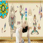 Ностальгический индийский танец Йога статуя Будды промышленный Декор росписи обоев 3D современный Йога студия фон для спортивного зала настенная бумага 3D