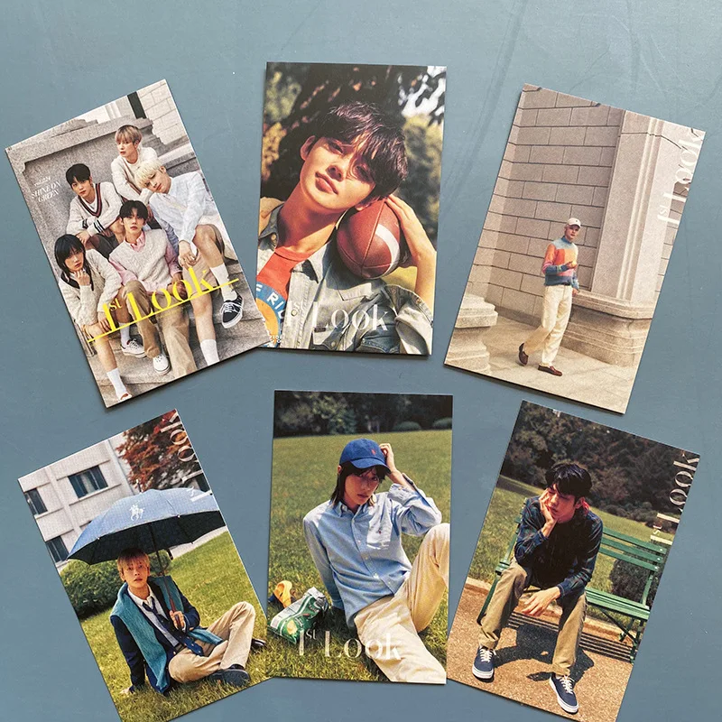 

6pcs/set Kpop TXT New Album IST LOOK Magazine Photo Card Polaroid Photocard GU466