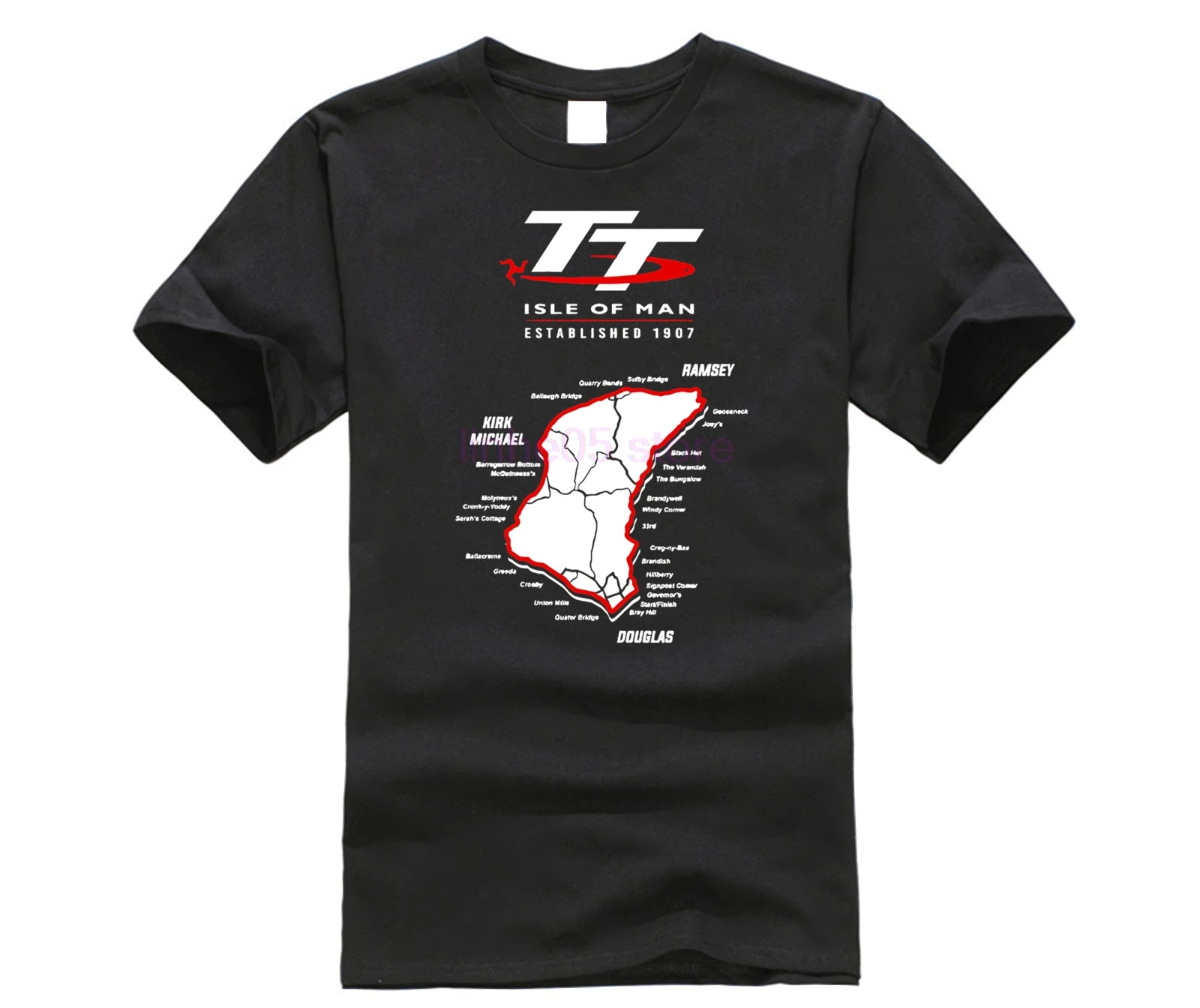 Isle Of Man TT мотоциклетные футболки мужские 2019 модные с коротким рукавом из 100% хлопка