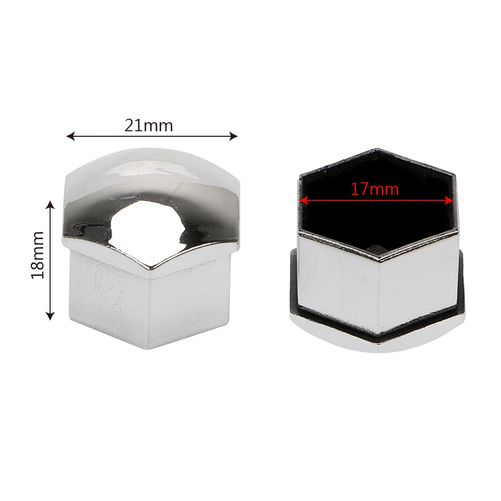 

20Pcs Car Wheel Nut Caps Exterior Decoration Special Socket 17mm Bolt Rims Protection Auto Hub Screw Cover