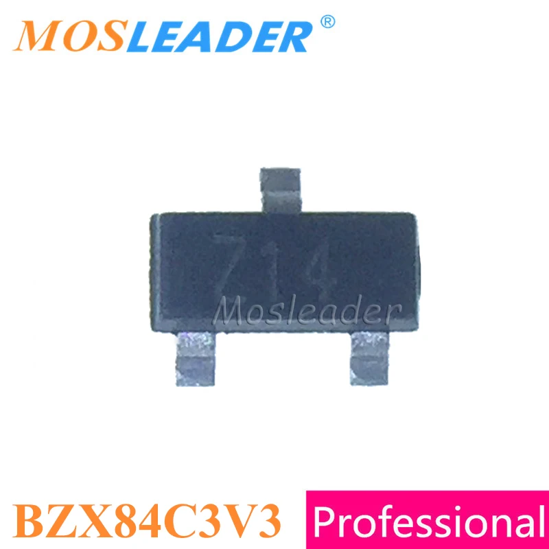 Mosleader 3000 шт SOT23 BZX84C2V7 2 7 V BZX84C3V 3V BZX84C3V3 3 BZX84C3V6 6 BZX84C3V9 9 BZX84C4V3 4 bzxc44.7 V|Запасные части| |