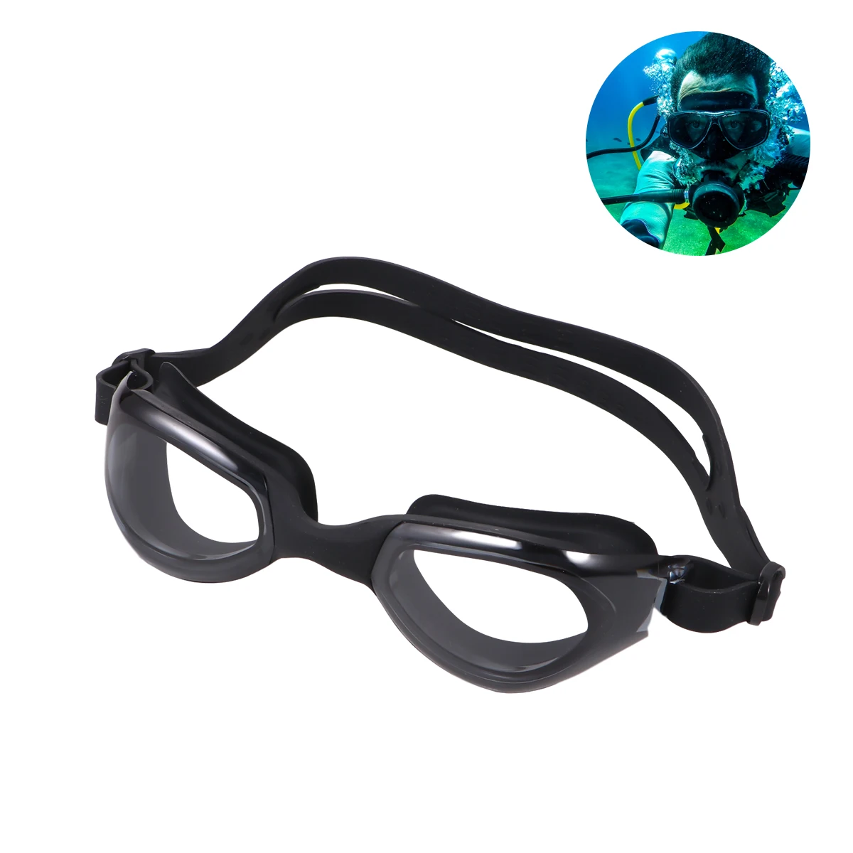 Портативные плавательные очки противотуманные водонепроницаемые оборудование