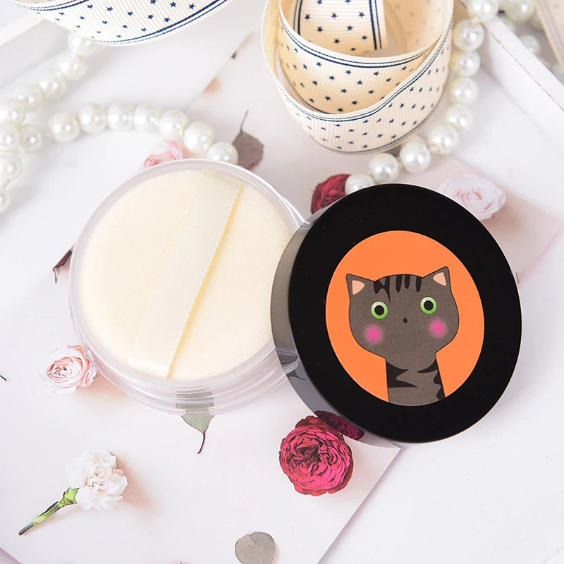 

Cute Cartoon Empty Loose Powder Jar Cosmetic Powder Packing Container Powder Makeup Ranom Send 1pcs